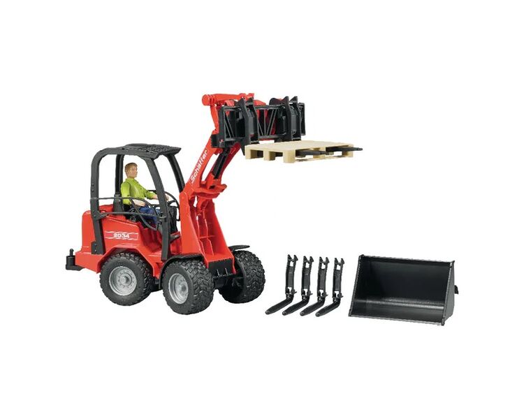 Bruder Legetøjs minilæsser Schäffer m. figurer