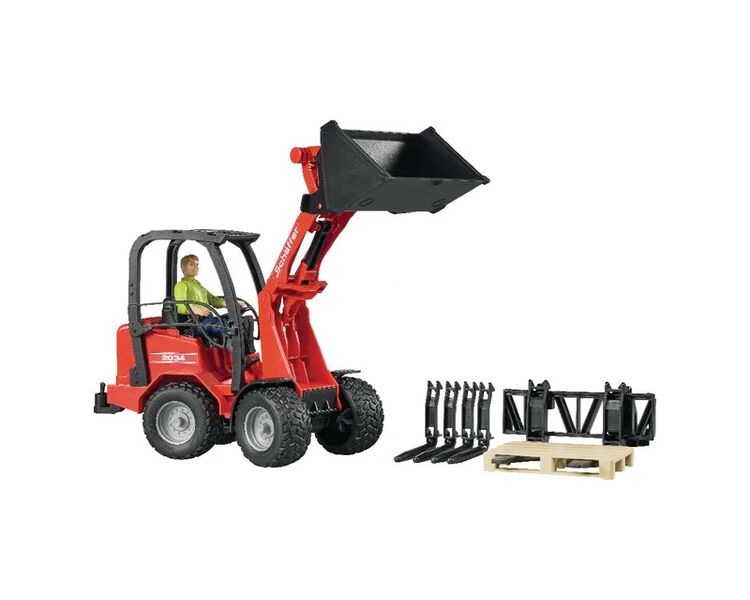 Bruder Legetøjs minilæsser Schäffer m. figurer