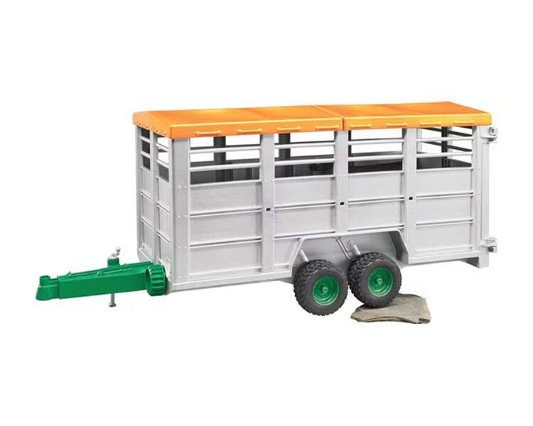 Legetøjstrailer til kreatur inkl. 1 ko