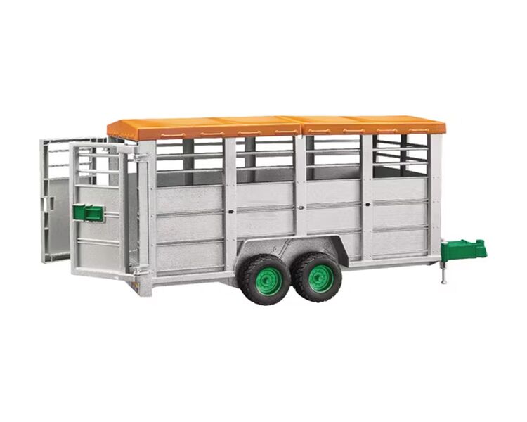 Legetøjstrailer til kreatur inkl. 1 ko