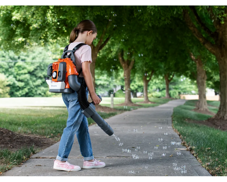 Husqvarna legetøjs løvblæser m/sæbebobler | Anker Bjerre A/S