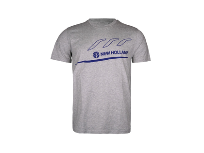 New Holland Sleek lines T-shirt i grå str. L | Anker Bjerre A/S