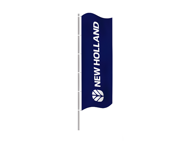 New Holland flag m. logo -  350x150 cm | Anker Bjerre A/S
