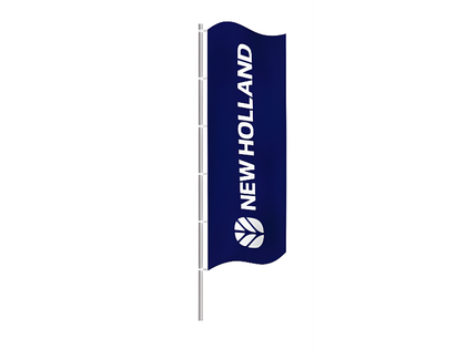 New Holland flag m. logo -  350x150 cm | Anker Bjerre A/S