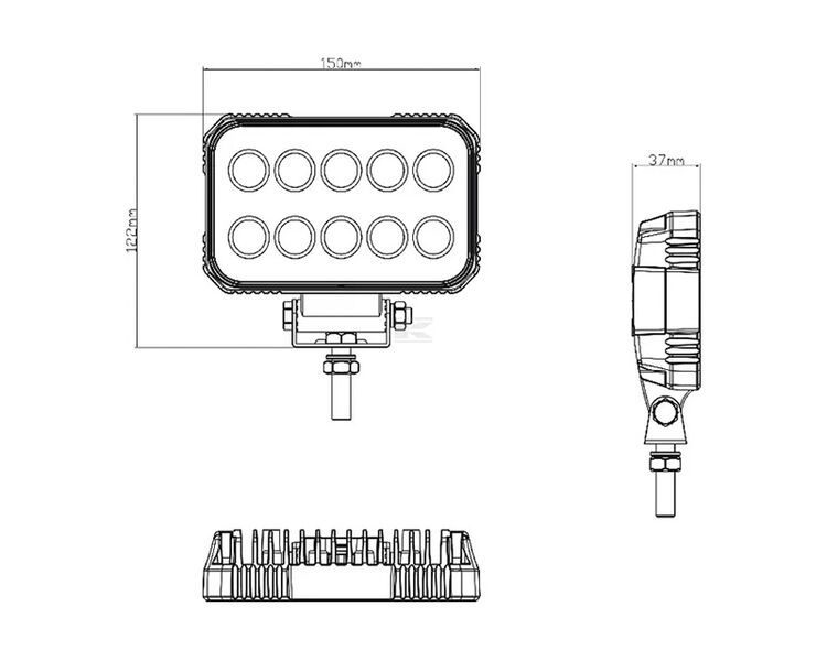 Kramp LED arbejdslygte 1900 Lumen 15 W