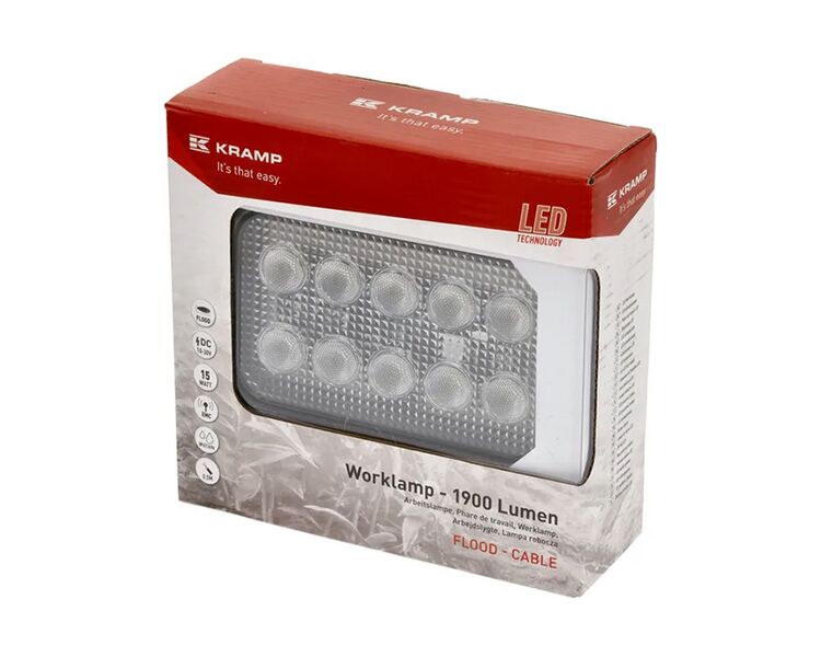 Kramp LED arbejdslygte 1900 Lumen 15 W