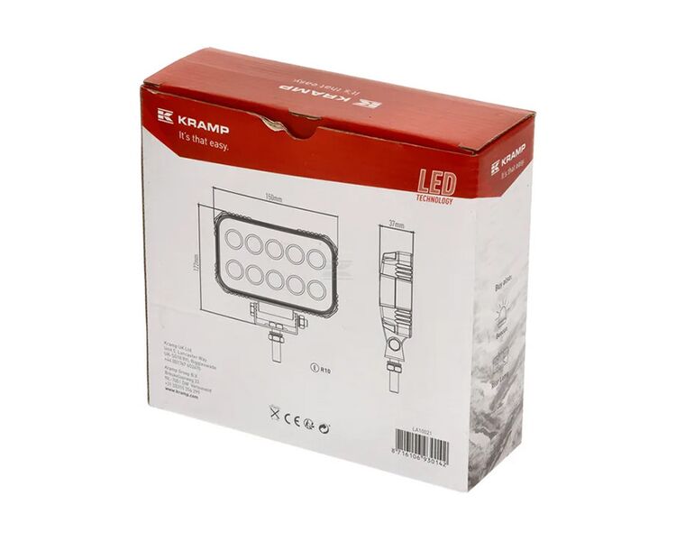 Kramp LED arbejdslygte 1900 Lumen 15 W