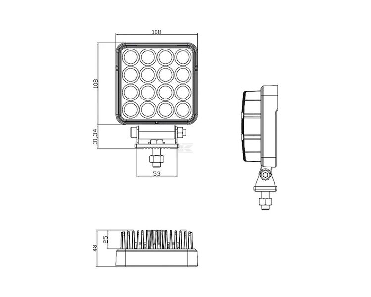 LED Arbejdslygte 3040 Lumen