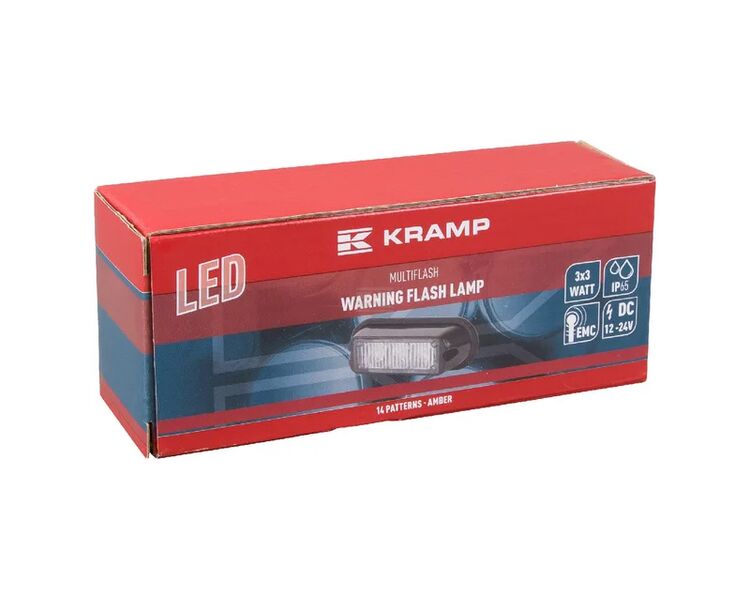 Kramp 3 LED advarselsblink - gul