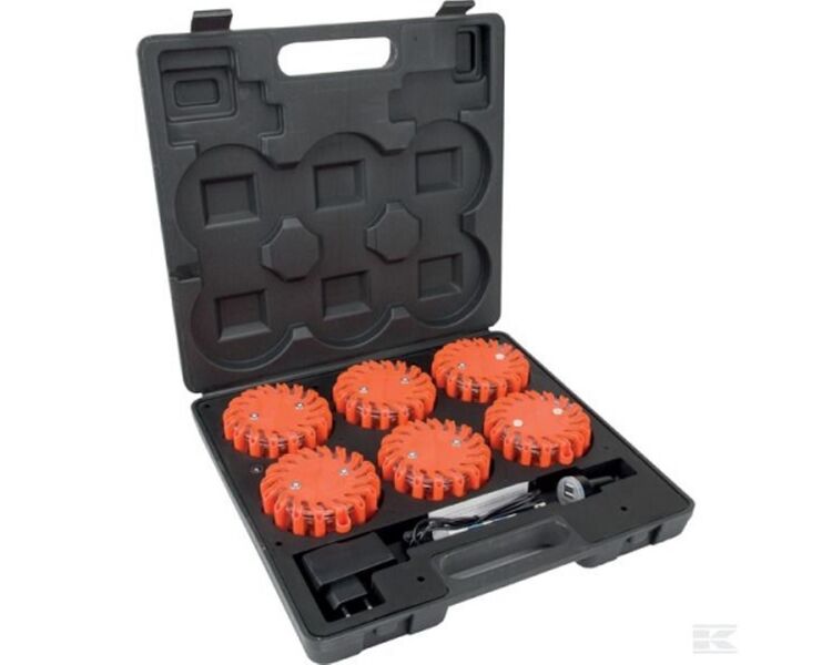 LED rød advarselsblink kit i kuffert