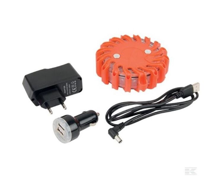 LED rød advarselsblink kit i kuffert