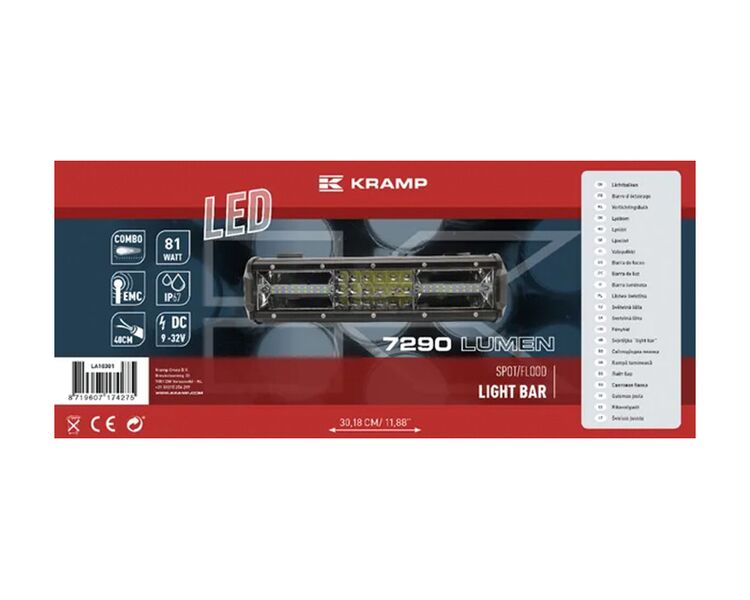 Kramp LED lygtebar 81W 54 LED