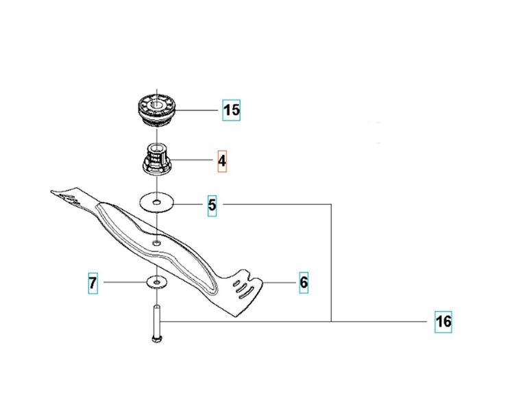 Husqvarna knivholder til LC 353 plæneklipper