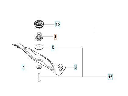 Husqvarna knivholder til LC 353 plæneklipper