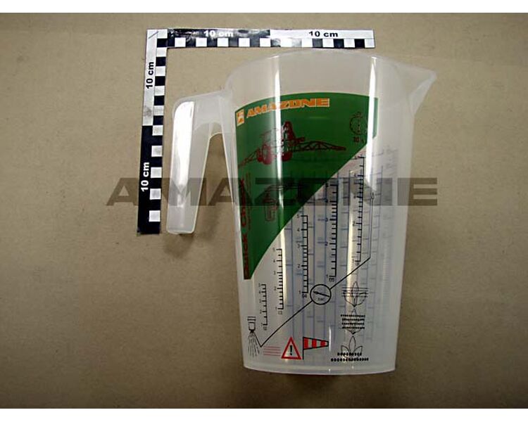 Målekande, 2 liter. Plast.