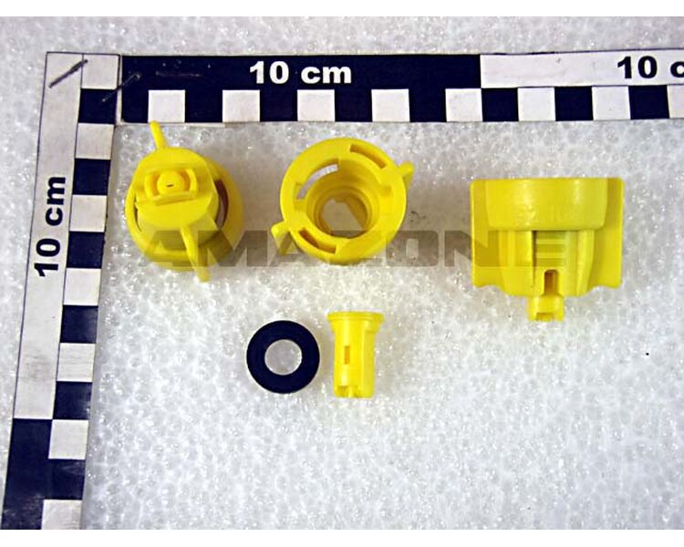 Dyse, IDKT 120-02, gul m/omløber. Til Amazone sprøjter.