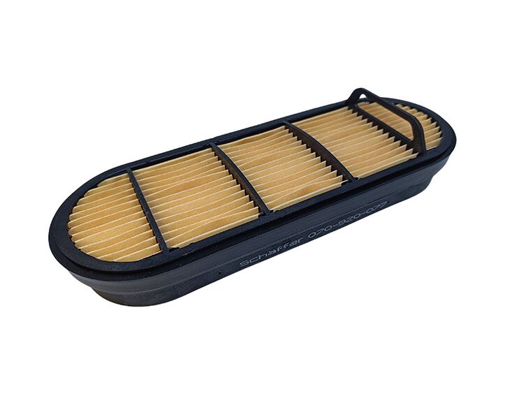 Dette luftfilter passer til flg. Schäffer-modeller: 8620 T / T-2 / T-3 , 9460 T / T-2 / T-3 og 9660 T