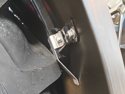 Rustfri skærmplade bukket