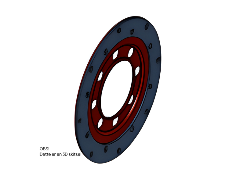Koblingsplade til Tajfun EGV 35, 45, 55, 65 og 85 skovspil | Anker Bjerre A/S