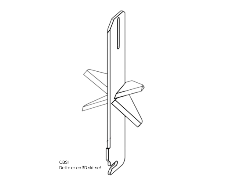 Kløvekniv 6-vejs Til Tajfun RCA 330 JOY / FUN | Anker Bjerre A/S