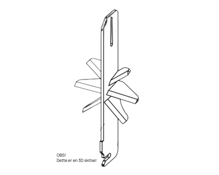 Tajfun Kløvekniv 8-vejs til  RCA 330 JOY / FUN | Anker Bjerre A/S