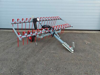 Anker Bjerre Riven gårdspladsharve - 150cm m. el-hæve/sænk