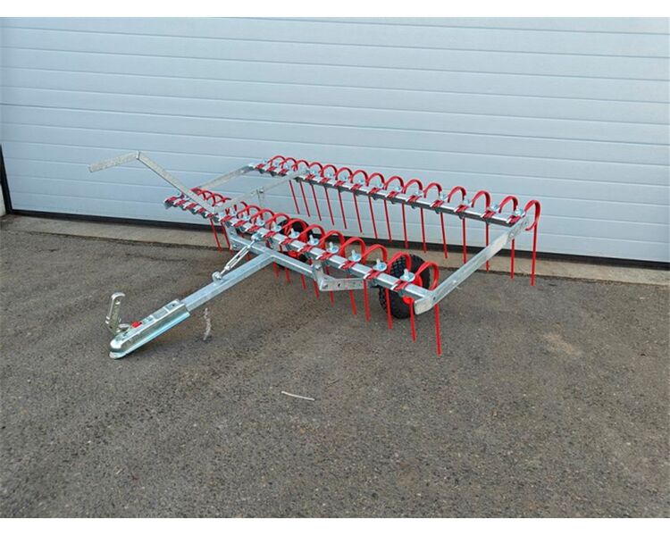 Anker Bjerre Riven gårdspladsharve - 150cm m. kugletræk 1