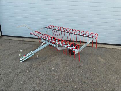 Anker Bjerre Riven gårdspladsharve - 150cm m. kugletræk 1