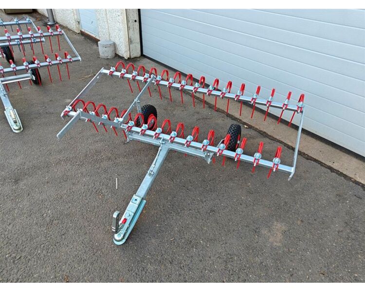 Anker Bjerre Riven gårdspladsharve - 150cm m. kugletræk 3