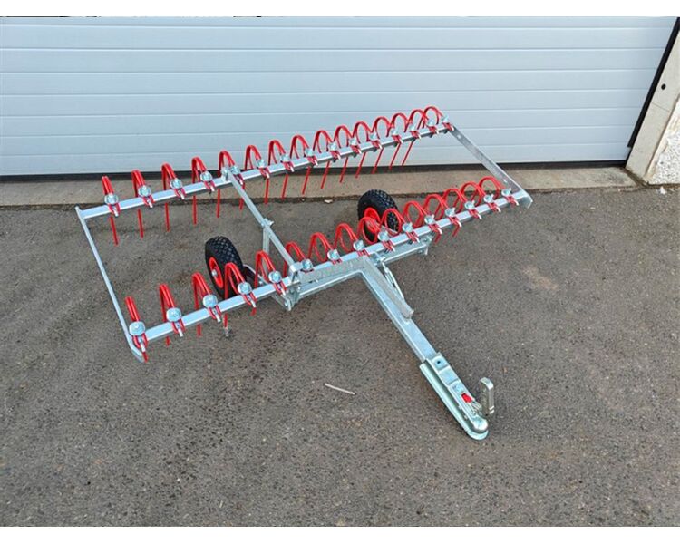 Anker Bjerre Riven gårdspladsharve - 150cm m. kugletræk 4