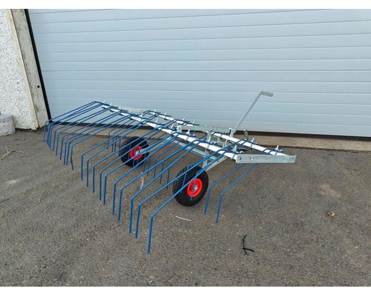 Anker Bjerre Riven gårdspladsstrigle 150cm m. kugletræk