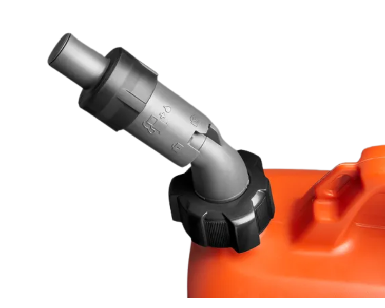 Husqvarna Kombidunk 5+2.5L viser detalje: mekaniskluk | Anker Bjerre A/S