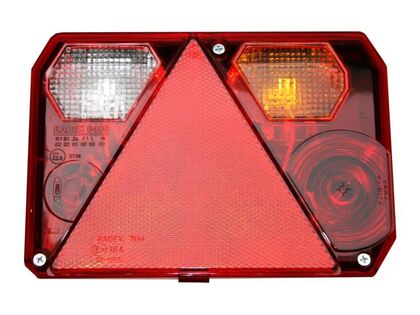 Baglygte Radex 6400 H. m/bak og nr. lys Variant