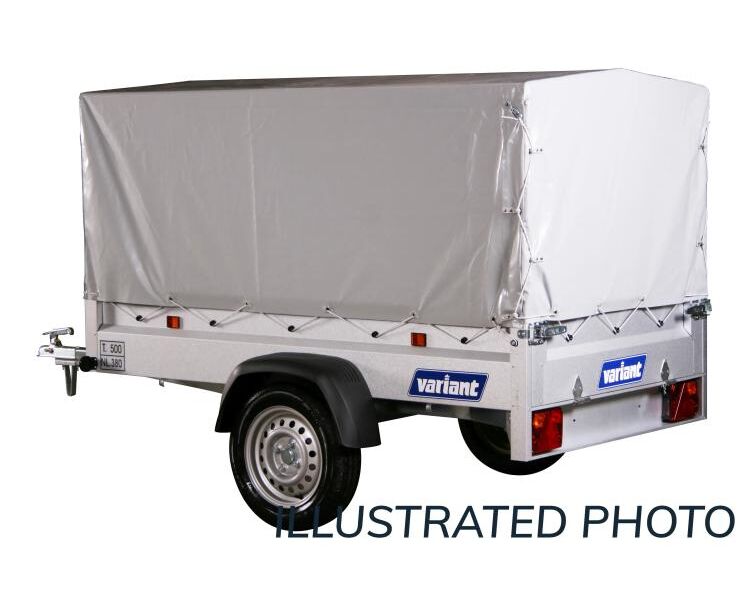 Høj presenning m/stativ (220x130x100) t. Variant trailere