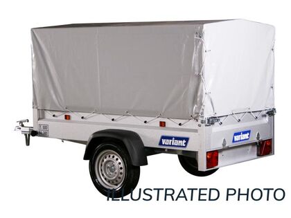 Høj presenning m/stativ (220x130x100) t. Variant trailere