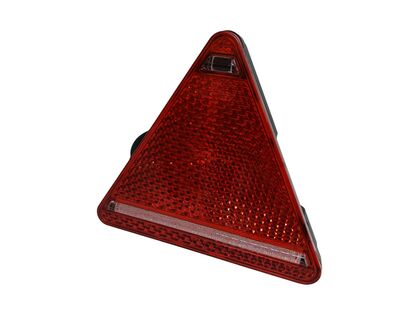 LED baglygte med trekantformet refleks.