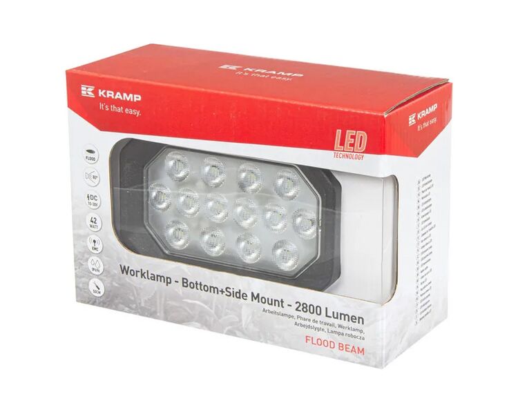 Kramp LED arbejdslygte, 42W, 2800 lumen