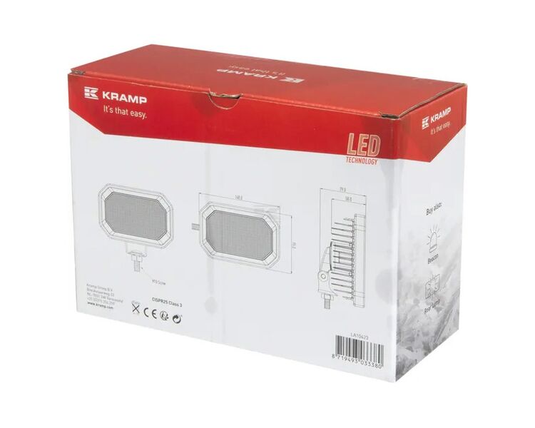 Kramp LED arbejdslygte, 42W, 2800 lumen