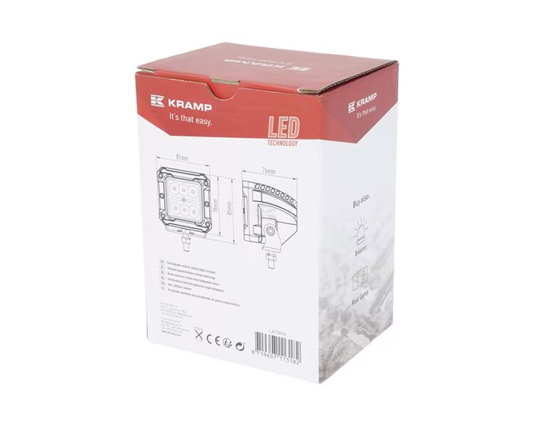 LED Arbjedslygte 18w 1600 LM Flood