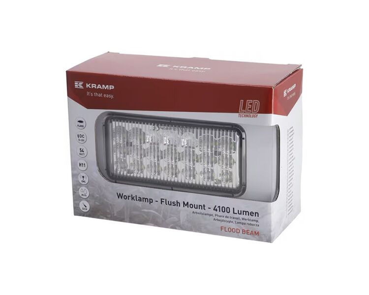 LED arbejdslygte 54W 4100lm - nærområde, indbygningsmodel