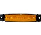 Markeringslampe led gul - 6 LED, 12 V 