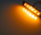 Markeringslampe led gul - 6 LED, 12 V 