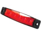 Markeringslampe rød - 6 LED, 12 V