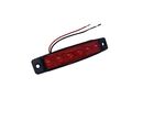 Markeringslampe rød - 6 LED, 12 V
