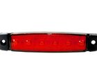 Markeringslampe rød - 6 LED, 12 V