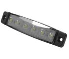 Markeringslampe hvid - 6 LED, 12 V