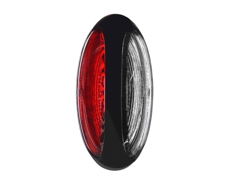 Mini slingrelygte rød-hvid 12V/24V markeringslygte