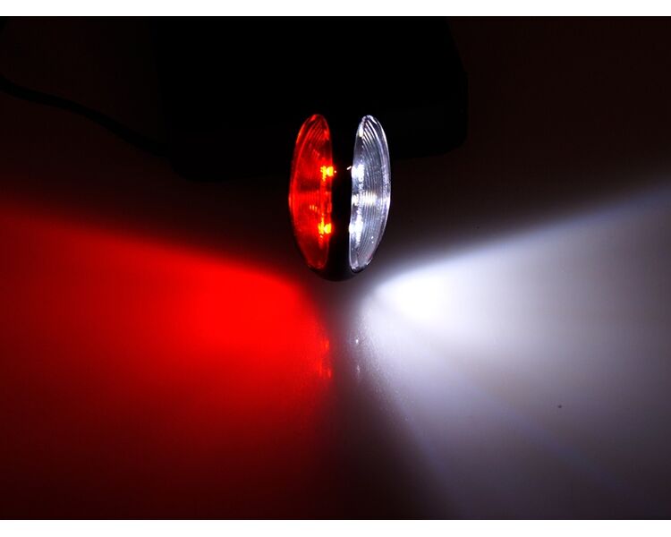 Mini slingrelygte rød-hvid 12V/24V markeringslygte