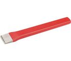 Fladmejsel 23x13 mm L-200 mm til skæring af metal, sten og beton til nedrivningsarbejde. Flad, oval form og et ikke-splittende sikkerhedshoved.