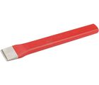 Fladmejsel 23x13 mm L-200 mm til skæring af metal, sten og beton til nedrivningsarbejde. Flad, oval form og et ikke-splittende sikkerhedshoved.